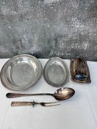 Lot Of Silver Plate Items.
