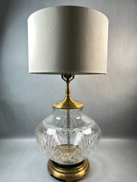 Wildwood Crystal And Brass Lamp