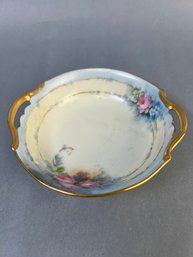 Hand Painted Bavarian Porcelain Fruit Bowl