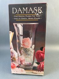 Damask Fine Crystal Flared Top Vase. *LOCAL PICKUP ONLY*