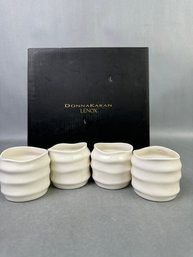 Donna Karan Lenox -Porcelain Touch  Set Of 4 Votives