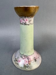 Vintage D & E R Royal Austria Hand Painted Porcelain Candle Stick