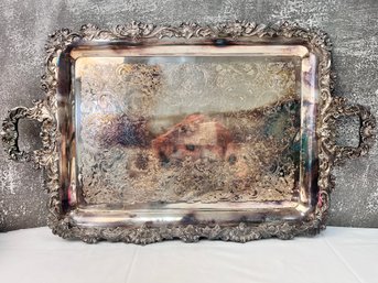 Large Wilcox Silver Plate Platter. *Local Pick-Up Only*