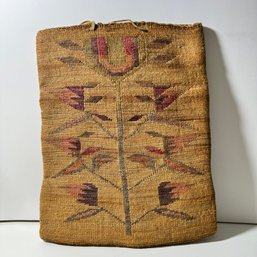 Native American Antique Nez Corn Husk Bag