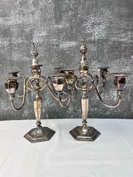 Forbes Silver Plate Candelabras. *Local Pick-Up Only*