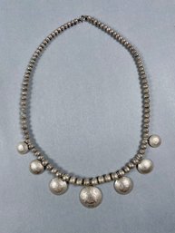 Sterling Silver Beaded Necklace