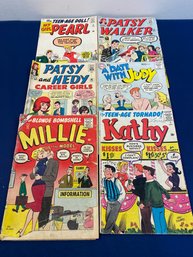 6 Comics: 2 Patsy Walker, 1 Pearl, 1 Millie The Model, 1 Judy & 1 Kathy