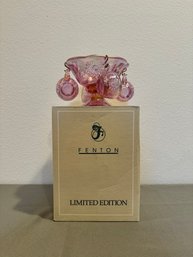 Fenton Miniature Pink Punch Bowl Set