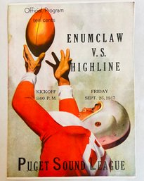 Puget  Sound League, Football Program, 1947 Enumclaw Vs Highline