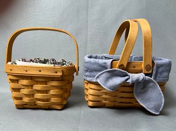 2 Longaberger Lined Baskets.