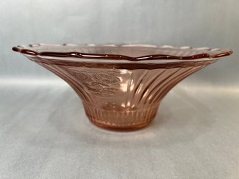 Pink Depression Glass  - Anchor Hocking Mayfair Large Bowl