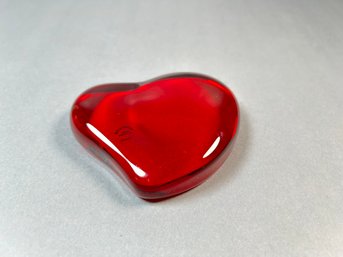 Tiffany And Co Elsa Peretti Red Crystal Heart