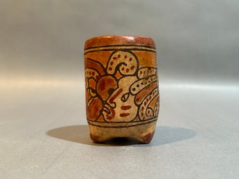 Mayan Aztec Pottery Vessel