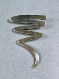 Sterling Silver Freeform Pin-Pendant