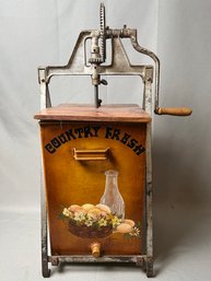 Antique Butter Churn Redecorated.