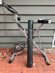 Exerpuetic Folding Exercise Bike With Mat.