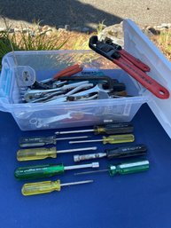 LOT Of  Assorted Screwdrivers & Wrenches STANLEY Xcelite Ect.