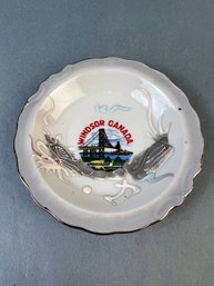 Windsor Canada Commemorative Hand Painted Trinket Dish.