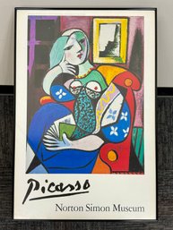 Picasso Framed Poster Of Woman With Book 1932