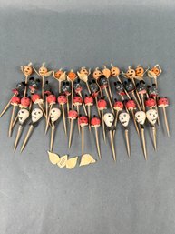 Lot Of Vintage Made In Japan Halloween Cake Decoration's.