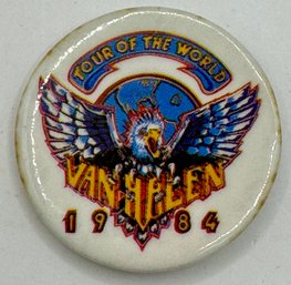 VanHalen  Tour Of The World Pin