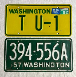 Vintage Washington State License Plates