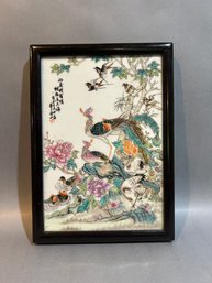 Porcelain Hand Painted Asian Picture