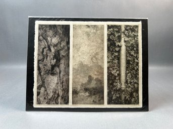 Nate Kamp Acier Recure Cuivre Antique Bronze Vieilli Photogravure