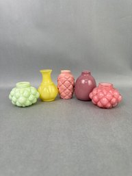 5 Colorful Small Vases