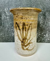 Signed Pottery Vase