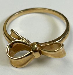 14k Yellow Gold Bow Ring