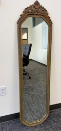 Vintage Long Gold Accent Mirror #1