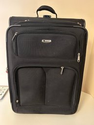 Large Delsey Light Weight Soft Sided Rolling Suitcase