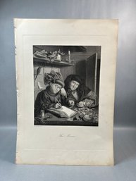 H Bourne The Misers Print Antique