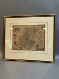 Vintage Hampshire Map - Unknown Artist