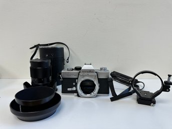 Minolta SR T 101 Camera With Extras