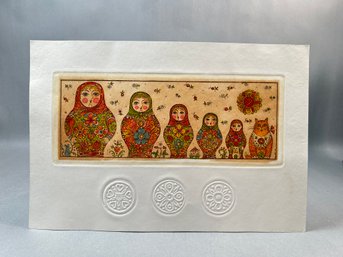 Russian Stacking Doll Etching