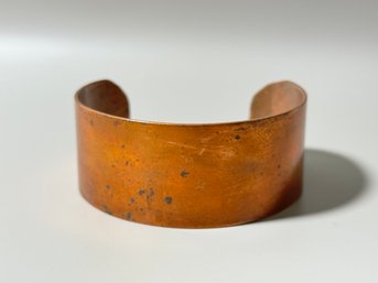 Vintage Weathered Copper Cuff Bracelet