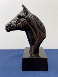 Bronze Tone Horse Weighted Statue/Bookend