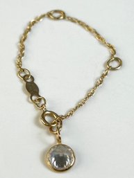 14k Yellow Gold Dangle Chain