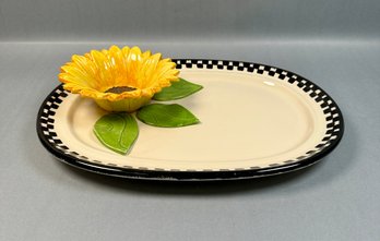 Cali Signed Sunflower Serving Dish