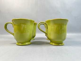 Vierti Green Set Of Four Coffee Mugs
