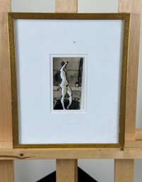 Framed Watercolor Of A Nude Lady