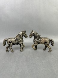 Vintage Metal Carousel Horses