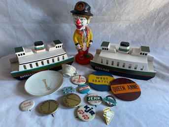 Lot Of Vintage Seattle Memorabilia -Local Pick Up Only