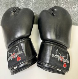Pair Of Black Boxing Gloves