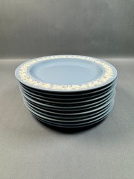 Wedgwood Queens Ware Set Of 11 Salad Plates