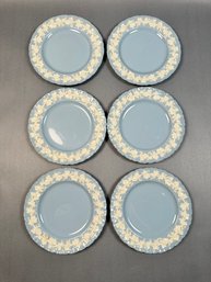 Six Wedgwood Queens Ware Bread Plates
