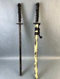 2 Samurai Swords With Sheaths.