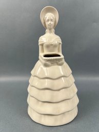 Made In Czechoslovakia Ceramic Maiden Vase